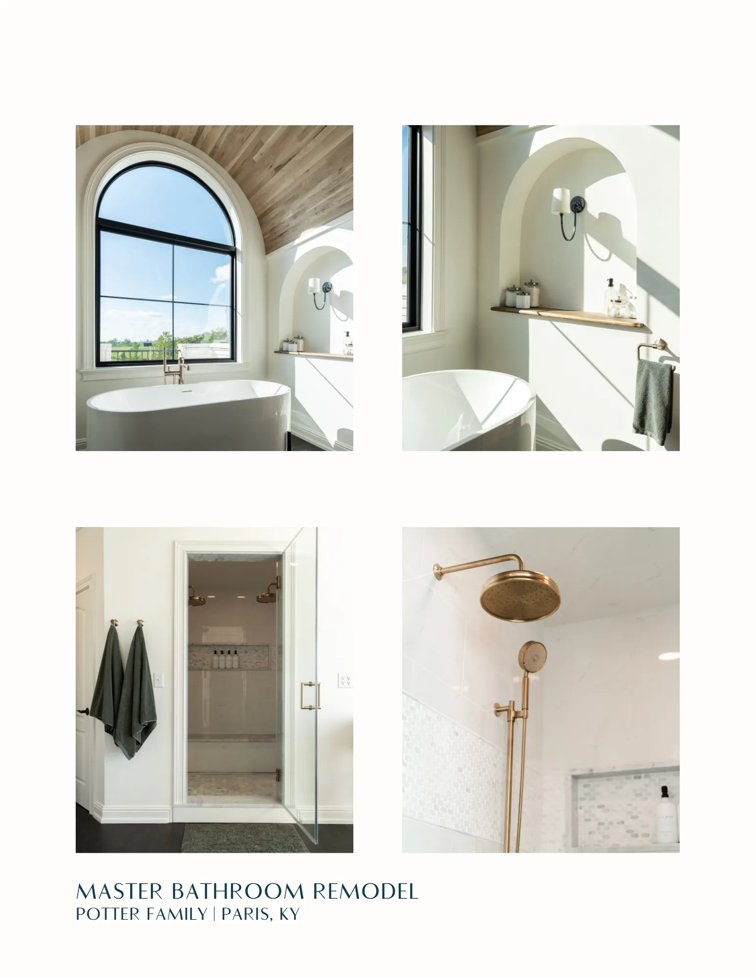 Right Angle project feature showing a remodeled master bathroom